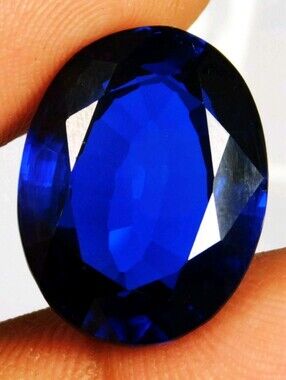 19.4 Ct Arkansas Natural Blue Benitoite Oval Cut Loose Gemstone GMT18